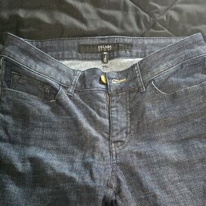 Escada High Rise Dark Blue Jeans